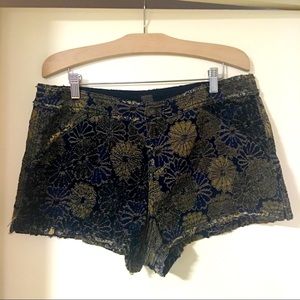 Free People Floral Patterned Shorts - floral shorts - retro shorts - size 12